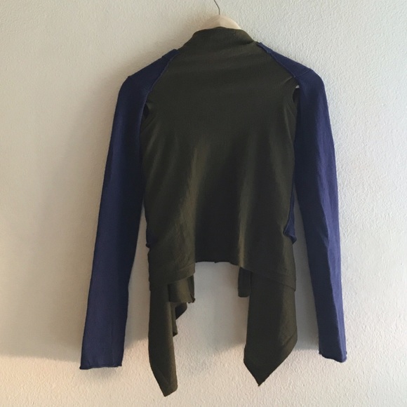 Comme des Garçons | Wool Green and Blue Cardigan - Picture 4 of 8